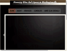 Tablet Screenshot of hennessywineandliquor.com